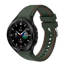 Ремінець для Samsung Galaxy Watch 6 - зелено-червоний ширина кріплення 20мм силікон розмір L Watchbands RLine (W1-6WB6456453) - мініатюра 3