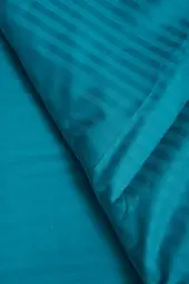 Підковдра Moon&Star Satin Stripe Turkish Blue Полуторна Євро 160x220 см - мініатюра 6