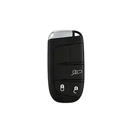 Чохол ключа Jeep білий+золота окантовка 50×30 мм (3 кнопки) TPU