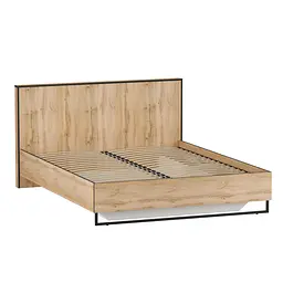 Ліжко двоспальне Moreli Forte F-0010 у стилі Loft на металевих ніжках 1680х980х2126 мм Дуб Аппалачі