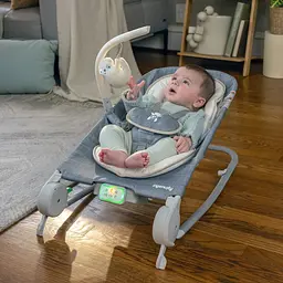 Шезлонг Ingenuity Parker-Chambray з технологією м’якого масажу Happy Belly темно-сірий (16853) - мініатюра 10