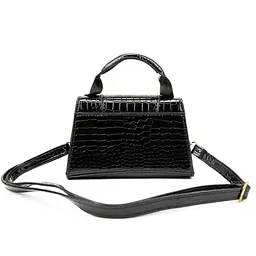 Каркасне невелике кросбоді з еко-шкіри Lilly P2-17068985A чорне - мініатюра 8