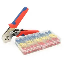 Затискач для клем CINLINELE HCS8 10SA, Blue-Red, набір наконечників VE0508 VE1508 VE1008 VE4009 VE2508 (HCS8 10SA+VE1020) - мініатюра 4