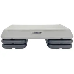 Степ-платформа EasyFit Step-С 3-ступінчаста світло-сіра - мініатюра 2