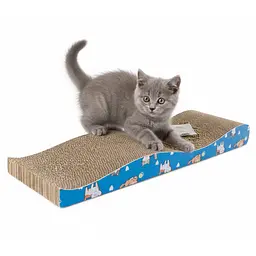 Happet Картонна кігтеточка "NALA"+Котяча м'ята, 43x12,5x5 см (DK03) - мініатюра 2