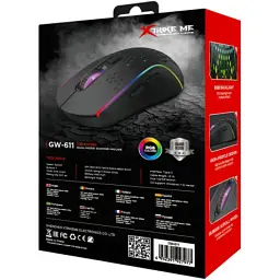 Мишка Xtrike ME GW-611 Wireless RGB Black (GW-611) - мініатюра 6