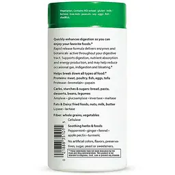 Система ферментів Rainbow Light Advanced Enzyme System Rapid Release Formula 180 вегетаріанських капсул - мініатюра 3
