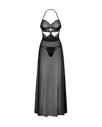 Комплект білизни Obsessive Iliosa S/M (чорний) - мініатюра 4