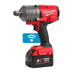 Гайковерт ударний акумуляторний Milwaukee M18 ONEFHIWF34-502X 18В АКБ 2х5 А/год 0-1800 об/хв 2034 Нм 3/4" ЗП M12-18FC кейс 3.5 кг - мініатюра 3