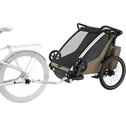 Дитяча коляска Thule Chariot Cross 2 Double (Faded Khaki) (TH 10201037) - мініатюра 6