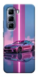 TPU чохол Demsky Pink neon car для Infinix Hot 50 Pro