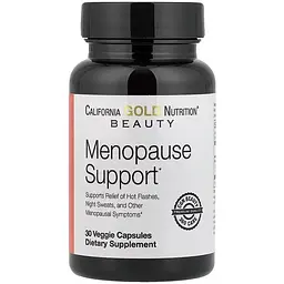 Підтримка під час менопаузи California Gold Nutrition Menopause Support 30 вегетеріанських капсул