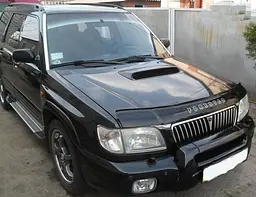 Дефлектор капоту мухобійка для Subaru Forester 2000-2002 - мініатюра 2