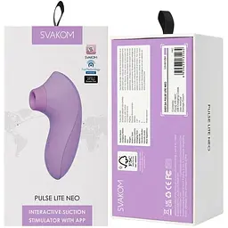 Вакуумний стимулятор Svakom Pulse Lite Neo Lavender - мініатюра 8