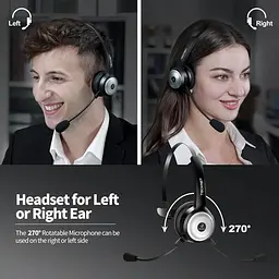 Гарнітура Tecknet  Bluetooth 5.0 із мікрофоном для ПК - мініатюра 5