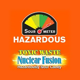 Упаковка кислих цукерок Toxic Waste Assorted Nuclear Fusion 1000 штук 3 кг - мініатюра 4