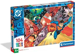 Пазл Clementoni SuperСolor: Супермен, DC Comics (SuperСolor - DC Comics Superman Puzzle - 104 pcs.), 104 ел. (25074)
