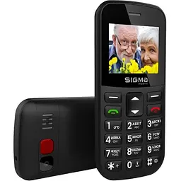 Телефон Sigma Comfort 50 CF115 Easy Black UA UCRF