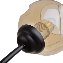 Люстра стельова Brille в спальню Е27 60W BK (LK-719C/5) - мініатюра 4
