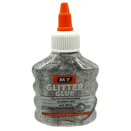 Клей декоративний "Металік Glitter" Bambi DSCN4619(Silver) 100 мл