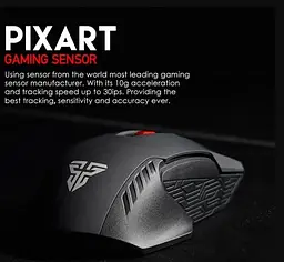 Игровая беспроводная мышь Fantech WG-10 RAIGORII PixArt 10G Grey - мініатюра 7