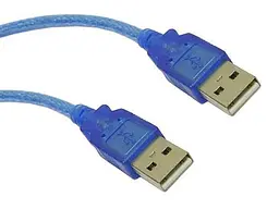 Кабель USB AM-AM, 3.0 м, синій