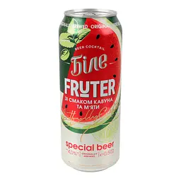 Пиво Чернігівське Біле Fruter кавун та м'ята 4% 0.5 л з/б - мініатюра 2