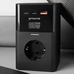 Мережевий фільтр Proove Power Cube 65W (3xAC + 2xType-C + 1xUSB) 1.5m black (PSPC36801201) - мініатюра 4