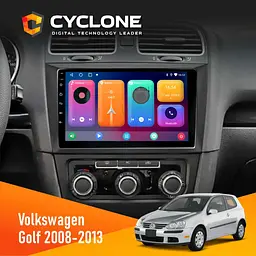 Штатна магнітола Volkswagen Golf 2008-2013 Cyclone C9-001 2x32 CPL Cyclone (НФ-00009103)