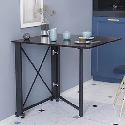 Стіл-книга трансформер Оріон 1 Ferrum-decor 750x810x730 Чорний метал ДСП Венге Магія 16 мм (FRD-105426)