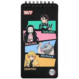 Блокнот Yes Demon Slayer Heroes 8x16 см 60 аркушів клітинка (152206)