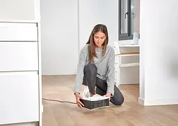 Тепловентилятор BLACK+DECKER 2,0 кВт, площа обігріва 20 кв.м., підлоговий, білий (BXSH2001E) - мініатюра 6