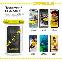 Водонепроницаемый чехол для телефона и документов, универсальный, IPX8 погружение до 30 м, защита от воды, защитный чехол от песка и пыли, для подводной съемки, плавания, дайвинга, пляжа и путешествий, ArmorStandart (ARM84416) - мініатюра 8