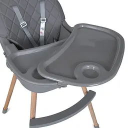 Стільчик для годування LUMI ME 1111 Gray екошкіра - мініатюра 5