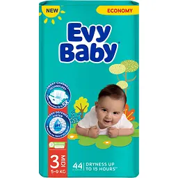 Підгузки Evy Baby Midi 3 (5-9 кг) 44 шт.