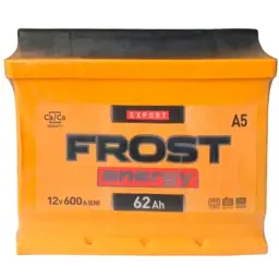 Акумулятор автомобільний FROST ENERGY 62Ah Ев (-/+) (600EN)