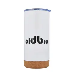 Кухоль OldBro для старого друга з корковим дном 480 мл White Classic із нержавіючої сталі з подвійними стінками - мініатюра 2
