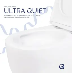 Унітаз підвісний Qtap Taurus Ultra Quiet, з сидінням Slim Duroplast/ Soft-close/ Quick Release QT2433084EUQW - мініатюра 4
