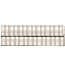 Дитяче простирадло Cosas Beige Check 110х160 см бежево-біле (BeigeCheck_110x160)