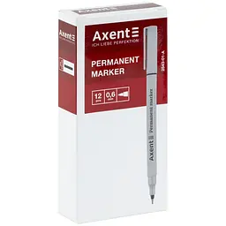 Набір маркерів Axent Permanent 2543-A 0.6 мм чорний 12 шт. (2543-01-A) - мініатюра 2