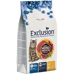 Сухий корм Exclusion Adult Beef для котів з яловичиною 12 кг