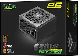 Блок живлення 2E GAMING Solid Power 650W (2E-SP650BRSM-120) - мініатюра 9
