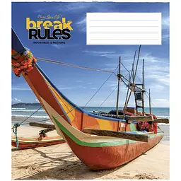 Зошит загальний Школярик Break the rules, в лінійку, 36 арк, ВД-лак, 20 шт. (036-3220L) - мініатюра 4