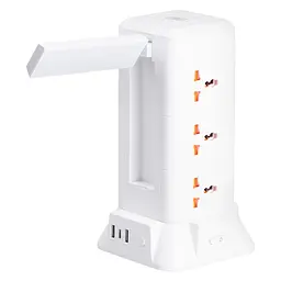 Мережевий фільтр-подовжувач TOWER 9 розеток LED-лампа 3USB + 1PD 4,8 метра Yiwu HP-5-7MF - мініатюра 25
