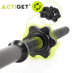Гриф для штанги прямий Actiget 180 см 25 мм ACT0011 - мініатюра 9