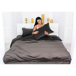Постільна білизна MirSon Велюр Winter Frost 28-0003 Brown Velvet Полуторний (2200003993585)