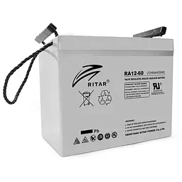 Акумуляторна батарея AGM RITAR RA12-60, Gray Case, 12V 60.0Ah ( 260 x 169 x 211 (218) ) Q1