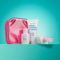 Подарунковий набір Mermade Try Kit Hair Care: шампунь для зміцнення та сяйва волосся Bye-bye Hair Drama 85 мл + кондиціонер для зміцнення та сяйва волосся Hello Silky Hair 85 мл + скраб-пілінг для шкіри голови Oops... I Scrub It Again 100 мл + косметичка  - мініатюра 4