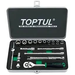 Набір інструментів Toptul дюймових 1/4" 18од. 3/16"-9/16" (GCAD1811)