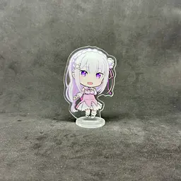 Акрилова колекційна фігурка Чібі Chibi Аніме Re:Zero. Життя з нуля в альтернативному світі Емілія (Emilia) 10 см - мініатюра 2